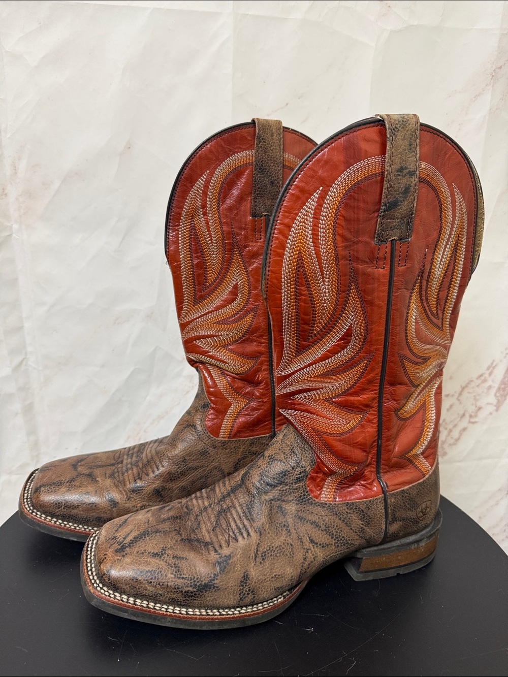 Ariat Sport Smokewagon Western Elephant Print Cowboy Boots